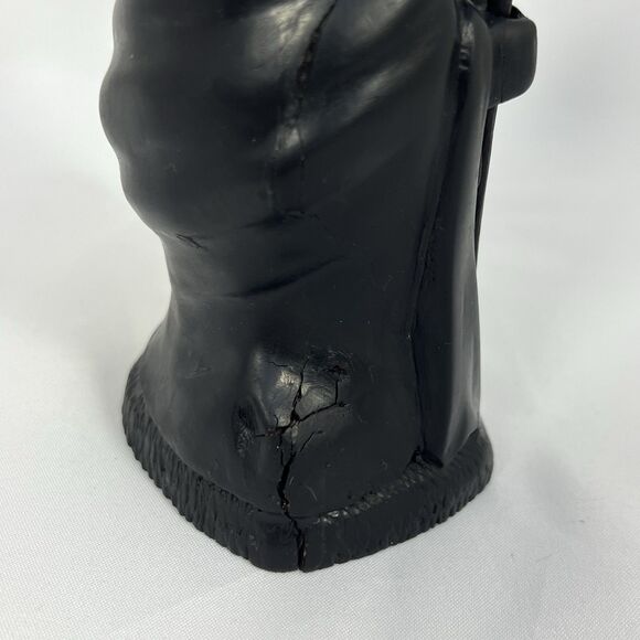 Vintage Hand Carved Ebonized Wood Kneeling ST JOSEPH / SAINT Statue 6.5" Figure - Picture 7 of 12